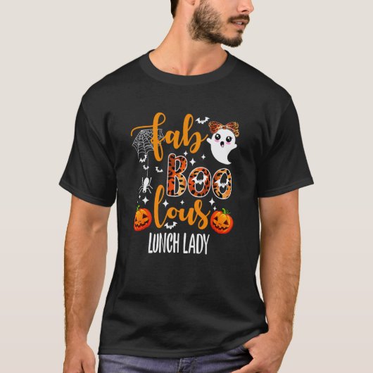 Fantastische lunchdame docent Halloween T-shirt (Voorkant)