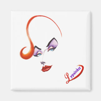 Fantastische Lypsinka magneet (vierkant)