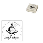 Fantastische Man vrouwen lezen uit de bibliotheek  Rubberstempel (Gestempeld)