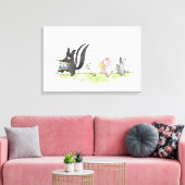 Fantastische Marcherende Dierenband Canvas Afdruk (Insitu (Woonkamer))