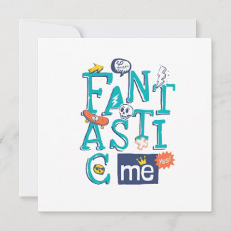Fantastische Me Round Sticker Design Kaart