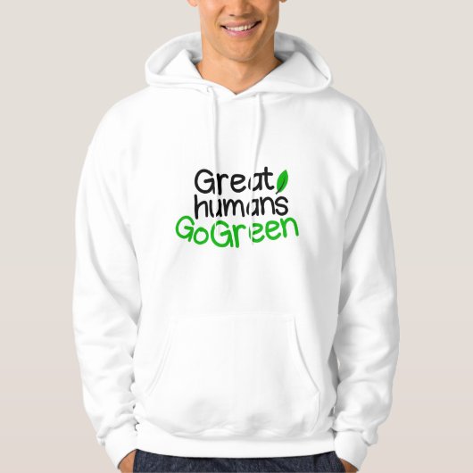 fantastische mensen gaan groen hoodie (Voorkant)