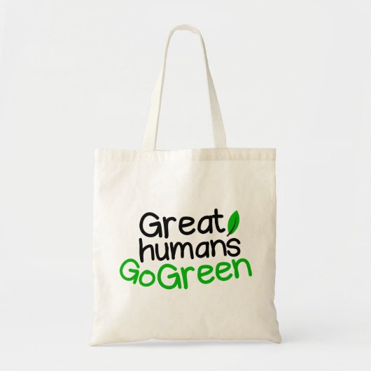 fantastische mensen gaan groen tote bag (Voorkant)
