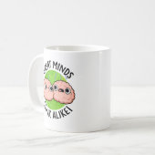 Fantastische minden gooien zich af als Funny Brain Koffiemok (Voorkant links)