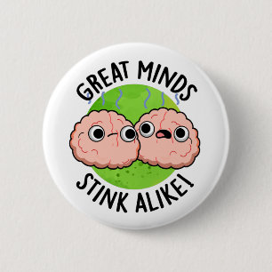 Fantastische minden gooien zich af als Funny Brain Ronde Button 5,7 Cm
