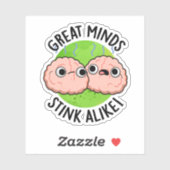 Fantastische minden gooien zich af als Funny Brain Sticker (Vel)