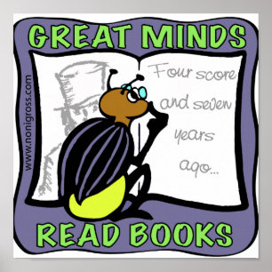 Fantastische minds lezen boeken poster