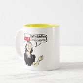 Fantastische Moederdagen Tweekleurige Koffiemok (Voorkant links)