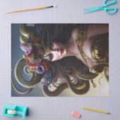 Fantastische mooie Medusa Flowers maakt ontkoppeli Tissuepapier (Craft)