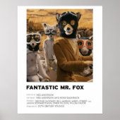 Fantastische Mr Fox Minimalist Poster (Voorkant)