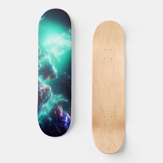 Fantastische Nebula Abstracte Ruimte 8 Persoonlijk Skateboard (Voorkant)