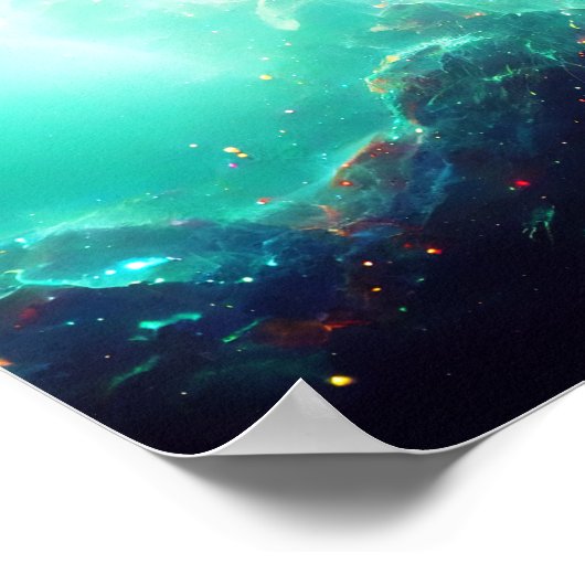 Fantastische Nebula Abstracte Ruimte 8 Poster (Hoek)