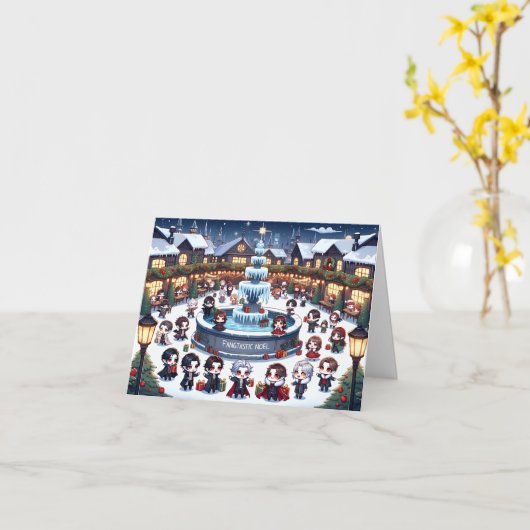 Fantastische Noel Kaart (Gele Bloem)