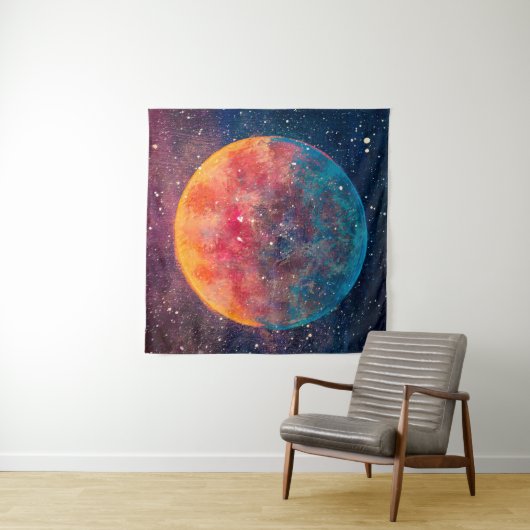 Fantastische olie schildert prachtige grote planee wandkleed (In Situ (horizontaal))