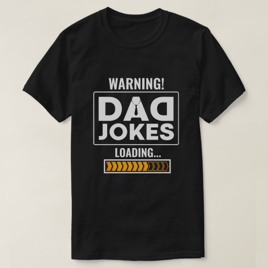 Fantastische ontwerpwaarschuwing! Pa Joke Loading T-shirt (Design voorkant)