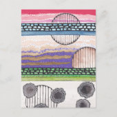 Fantastische, originele gemengde media-illustratie briefkaart (Voorkant)