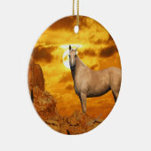 Fantastische paarden: Berg Keramisch Ornament (Rechts)