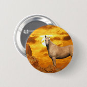 Fantastische paarden: Berg Ronde Button 5,7 Cm (Voorkant /achterkant)