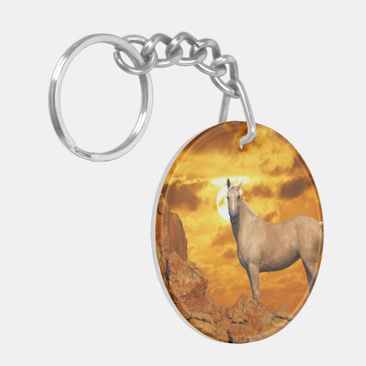 Fantastische paarden: Berg Sleutelhanger (Voorkant Links)