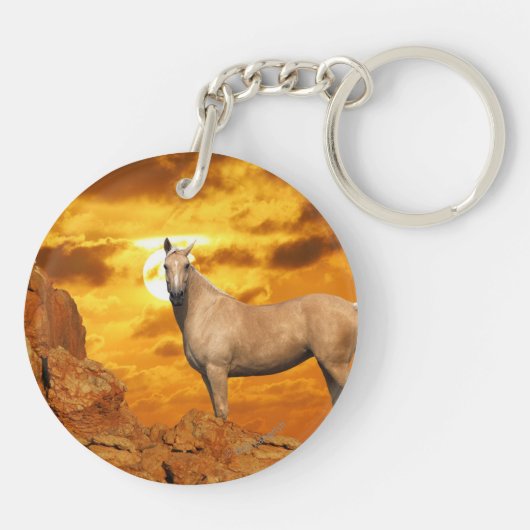 Fantastische paarden: Berg Sleutelhanger (Achterkant)