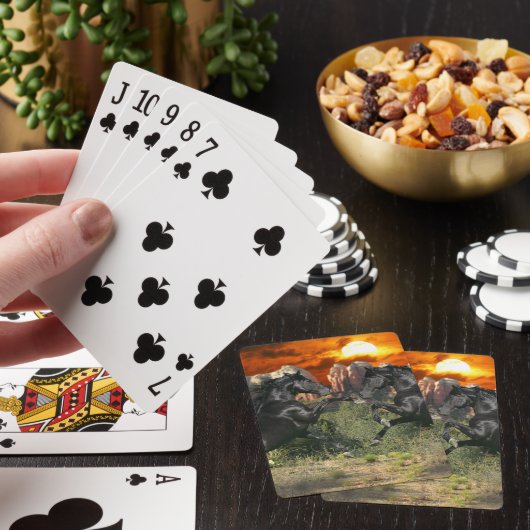 Fantastische paarden: Black Magic Pokerkaarten (Insitu)