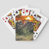 Fantastische paarden: Black Magic Pokerkaarten (Achterkant)