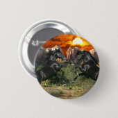 Fantastische paarden: Black Magic Ronde Button 5,7 Cm (Voorkant /achterkant)