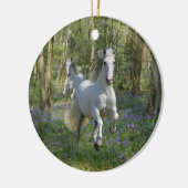 Fantastische paarden: Bluebell Wood Keramisch Ornament (Links)