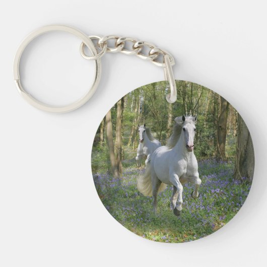 Fantastische paarden: Bluebell Wood Sleutelhanger (Voorkant)