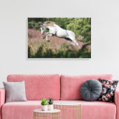 Fantastische paarden: lentekallop canvas afdruk (Insitu (Woonkamer))