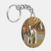 Fantastische paarden: Mare & Foal Sleutelhanger (Voorkant Links)
