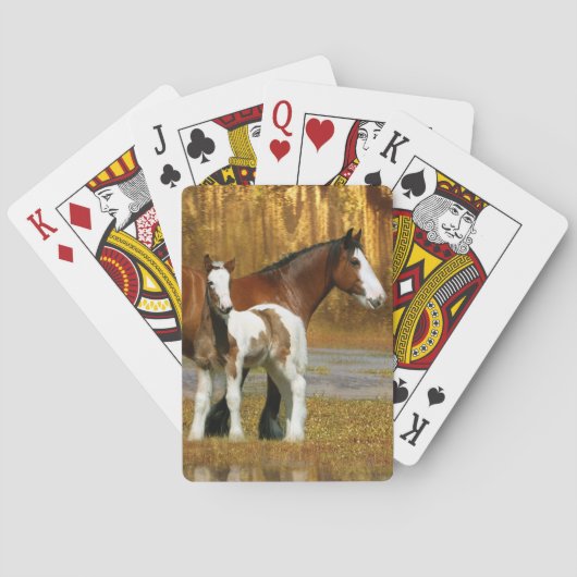 Fantastische paarden: Mare & Foal Speelkaarten (Achterkant)