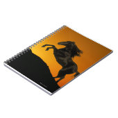 Fantastische paarden: Mountain Sunset Notitieboek (Linkerzijde)