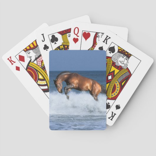 Fantastische paarden: Selle Francais & Zee Pokerkaarten (Achterkant)