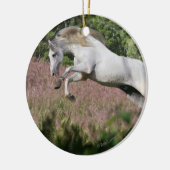 Fantastische paarden: Spring Gallop Keramisch Ornament (Links)