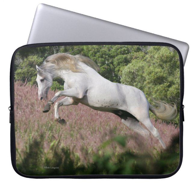 Fantastische paarden: Spring Gallop Laptop Sleeve (Voorkant)