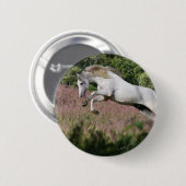 Fantastische paarden: Spring Gallop Ronde Button 5,7 Cm (Voorkant /achterkant)