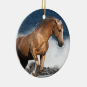 Fantastische paarden: Summer Splash Keramisch Ornament (Rechts)