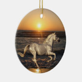 Fantastische paarden: Sunset Keramisch Ornament (Rechts)