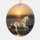 Fantastische paarden: Sunset Keramisch Ornament (Links)