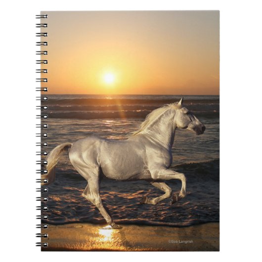 Fantastische paarden: Sunset Notitieboek (Voorkant)