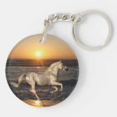 Fantastische paarden: Sunset Sleutelhanger (Achterkant)