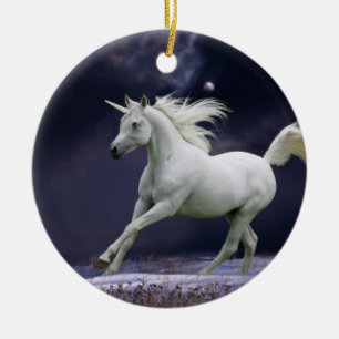 Fantastische paarden: Unicorn Keramisch Ornament