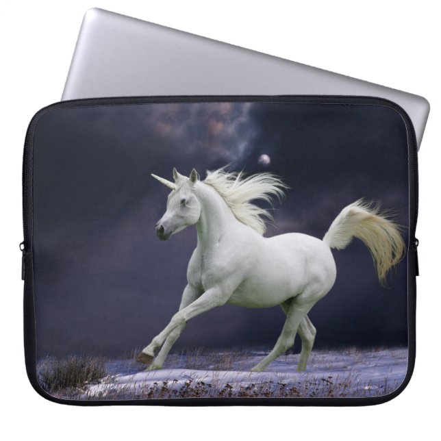 Fantastische paarden: Unicorn Laptop Sleeve (Voorkant)