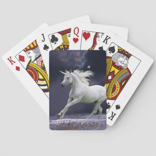 Fantastische paarden: Unicorn Pokerkaarten (Achterkant)