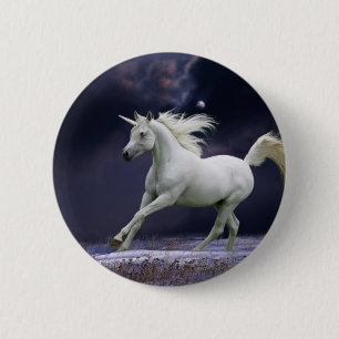 Fantastische paarden: Unicorn Ronde Button 5,7 Cm