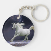 Fantastische paarden: Unicorn Sleutelhanger (Achterkant)