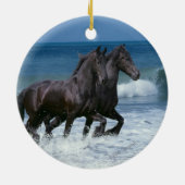 Fantastische paarden: Vrienden en Zee Keramisch Ornament (Achterkant)