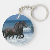 Fantastische paarden: Vrienden en Zee Sleutelhanger (Achterkant)