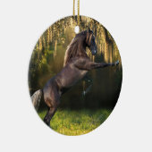 Fantastische paarden: Warrior Prince Keramisch Ornament (Rechts)